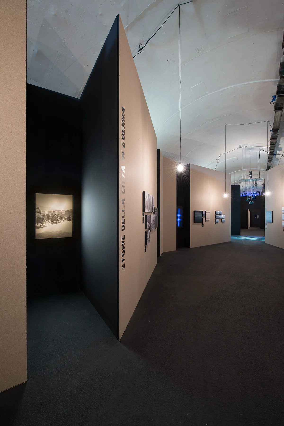 Allestimento museografico Città Fortezza, Gallerie di Trento