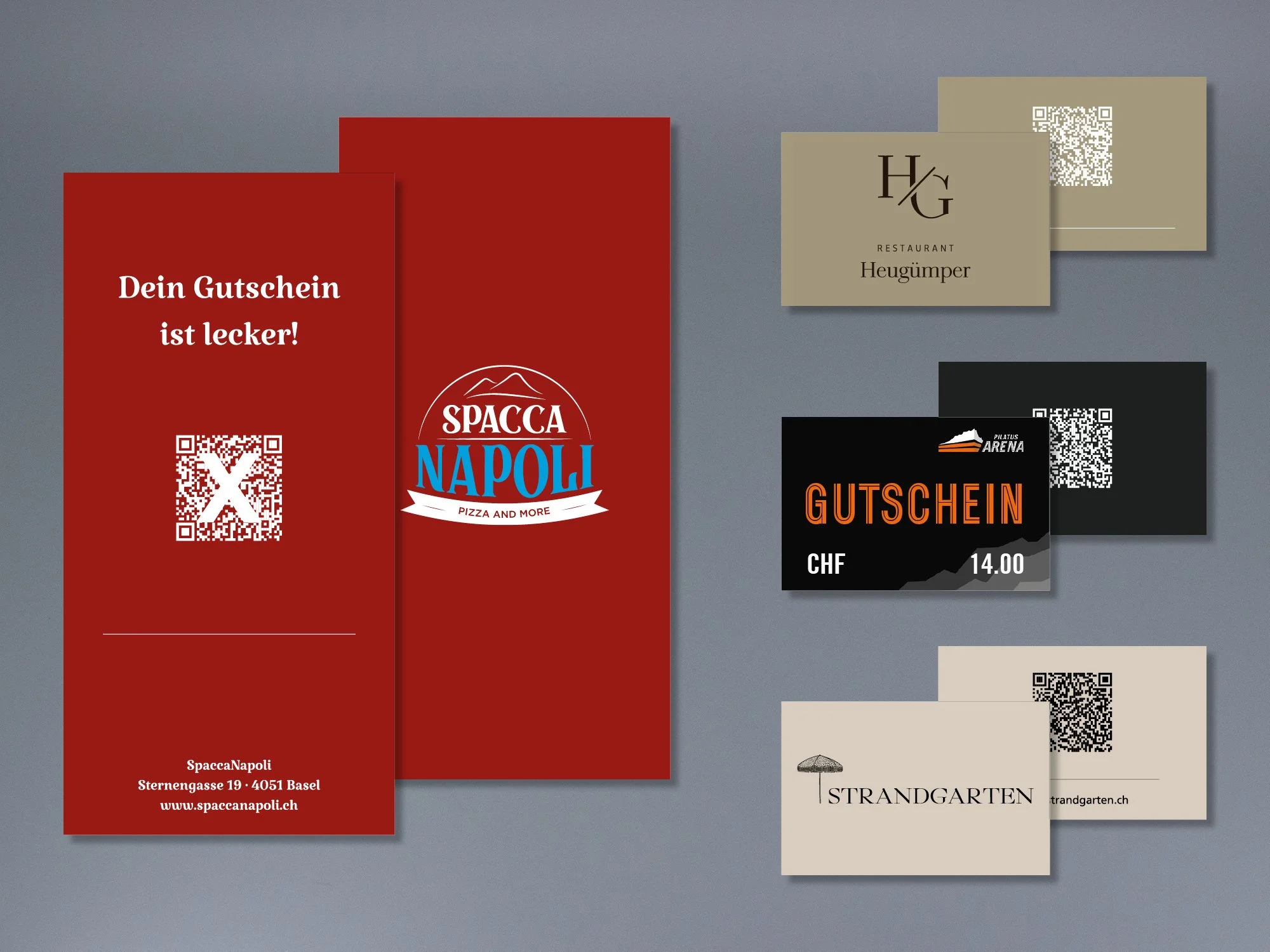 Gutscheine mit individuellen QR-Codes