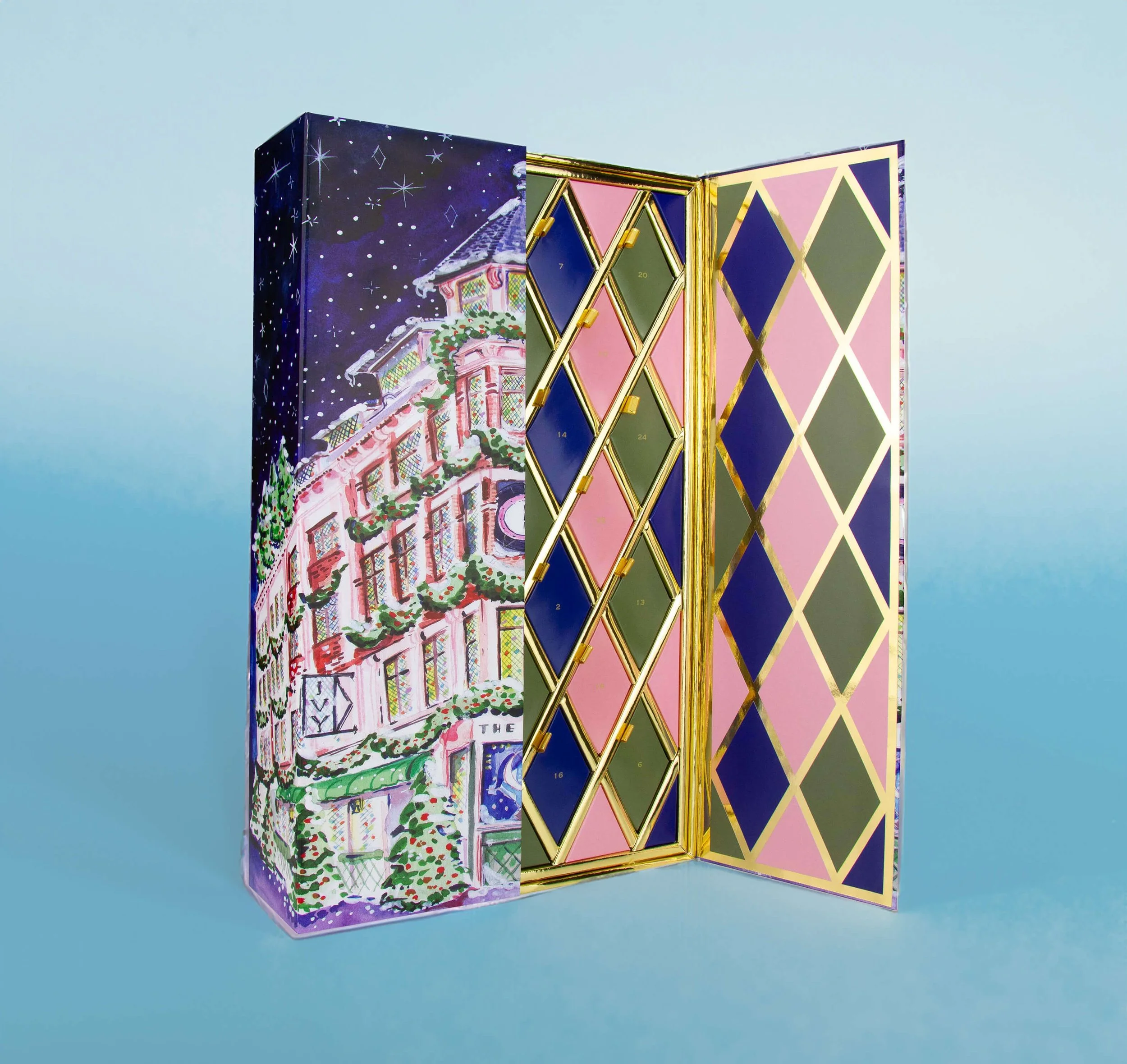 Premium advent calendar rigid box packaging