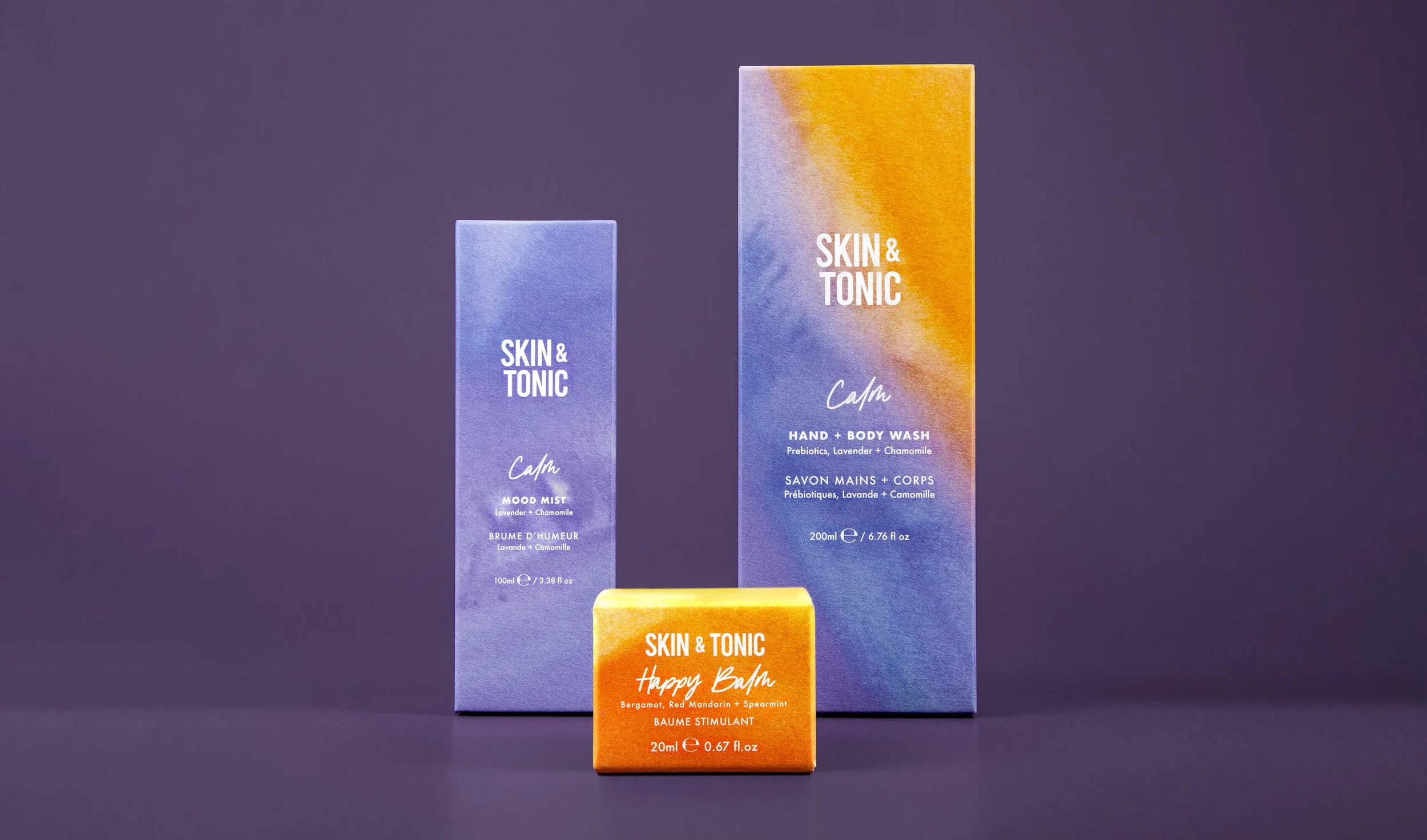 Skin and Tonic Packaging Range