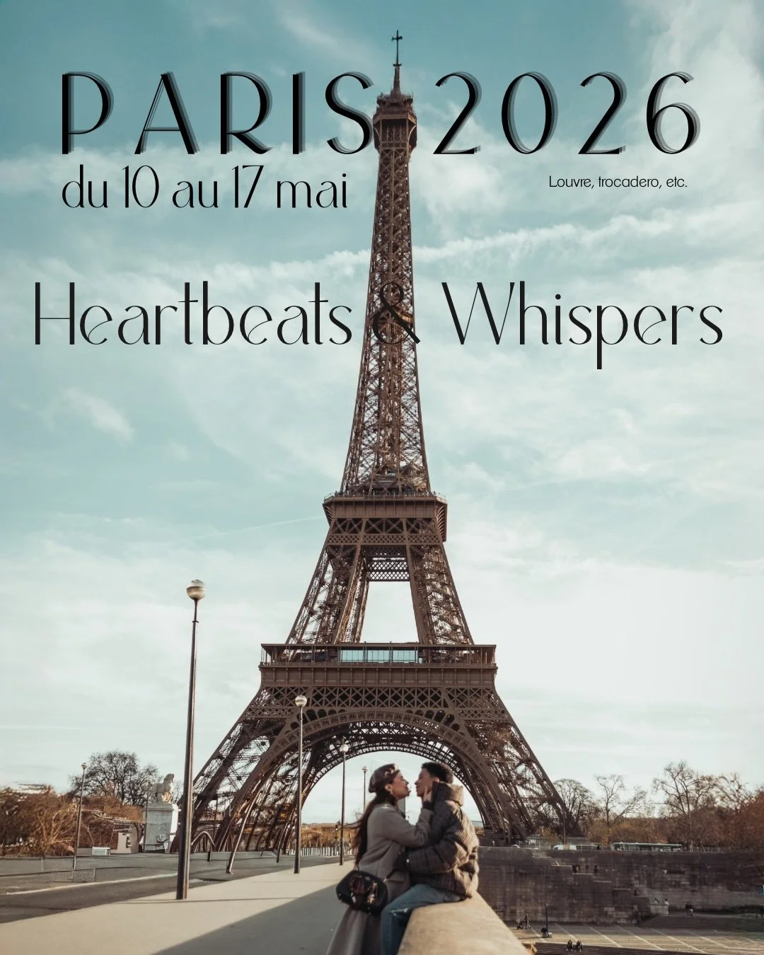 Hellloooo! 
Avec Mathilde, on est tomb&eacute;es en amour avec Paris lors de notre shooting avec @dalila_aith et @chelcie_nk 

Doooonc, on revient &agrave; Paris pour vos s&eacute;ances Heartbeats &amp; Whispers, du 10 au 17 mai 2026. Aucun frais de 
