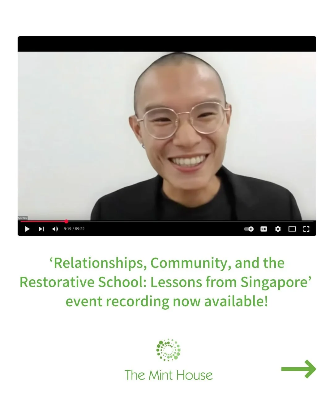 Missed our recent event 'Relationships, Community, and the Restorative School: Lessons from Singapore'? You can now watch a recording of the event - link in bio! 

#restorative #restorativeschool #restorativeschools #relationalschool #relationalschoo