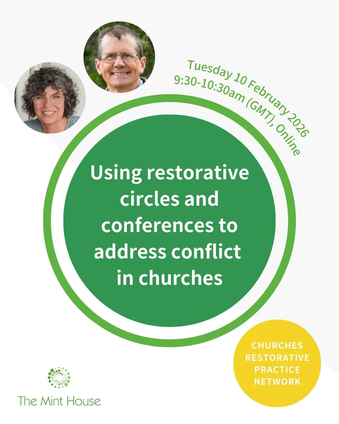 📍 Next week! We are really excited to welcome Michael Wood (Anglican priest in Melbourne, Australia, restorative facilitator, and professional leadership coach) to share his extensive knowledge and experience in using restorative approaches in churc