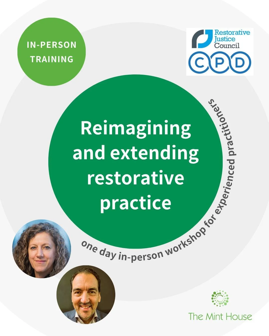 ❗️Now RJC CPD APPROVED!

One day in-person workshop for experienced practitioners to extend their facilitation practice and for managers to expand the scope of their programmes. Join us in person in central Oxford for a day of in-person learning and 
