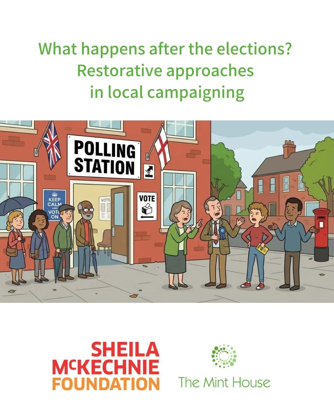 An interactive event from @smkcampaigners  in partnership with The Mint House to reflect on where the social fabric of community has been damaged during the elections and what and how it can be repaired.

🟢 What happens after the elections? Restorat