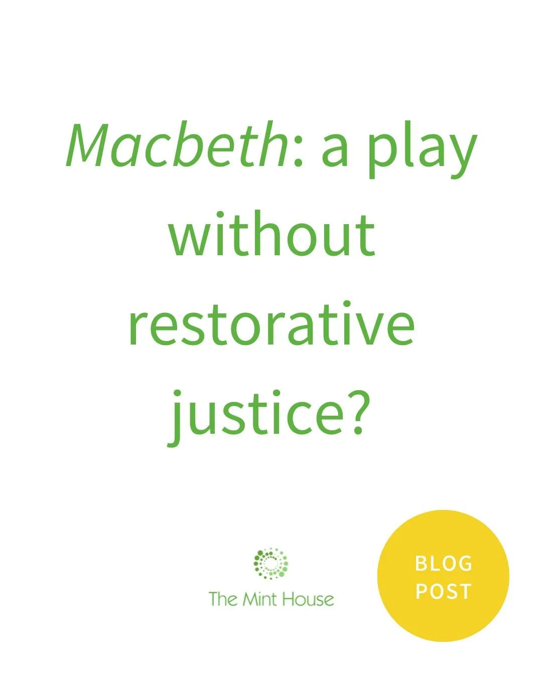 Are there any restorative themes at all in Shakespeare's 'Macbeth'? 

Prof Paul S. Fiddes explores this dark play on our blog (link in bio!)

(If you're interested to see a performance of the play and decide for yourself, please join us in Oxford on 