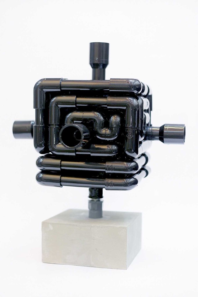 Cai Kun-Lin, Voice From Afar - Kyoto Hard Plastic Tube, Sound Installations, Water Mold 42x32x32cm