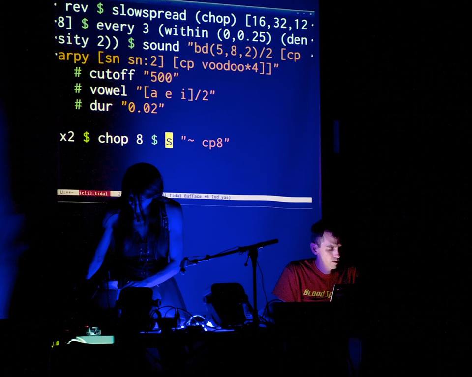 Live coding by Yaxu