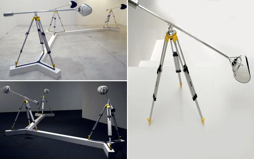Didier Faustino, Instrument for blank architecture, 2010 aluminum, polyester resin, plastic foam, headphones and mp3 reader 60 cm x 180 cm.