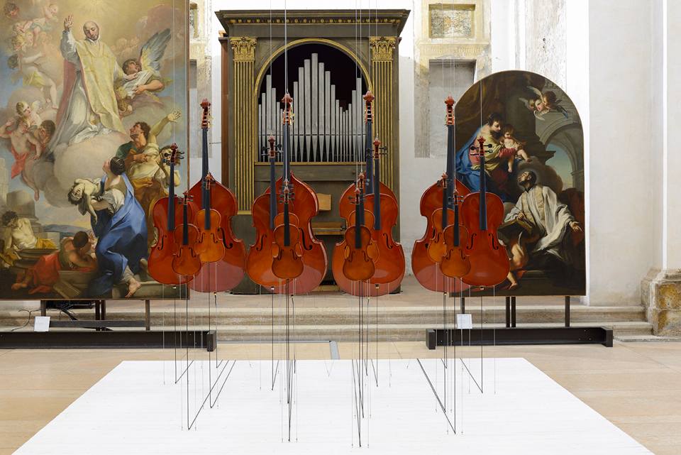 Roberto Pugliese, La Finta Semplice, Church of San Francesco al Corso-Fresco Museum "GB Cavalcaselle, Verona, 2016. Photo by Michael Albert Serra, Courtesy Studio La Città Verona
