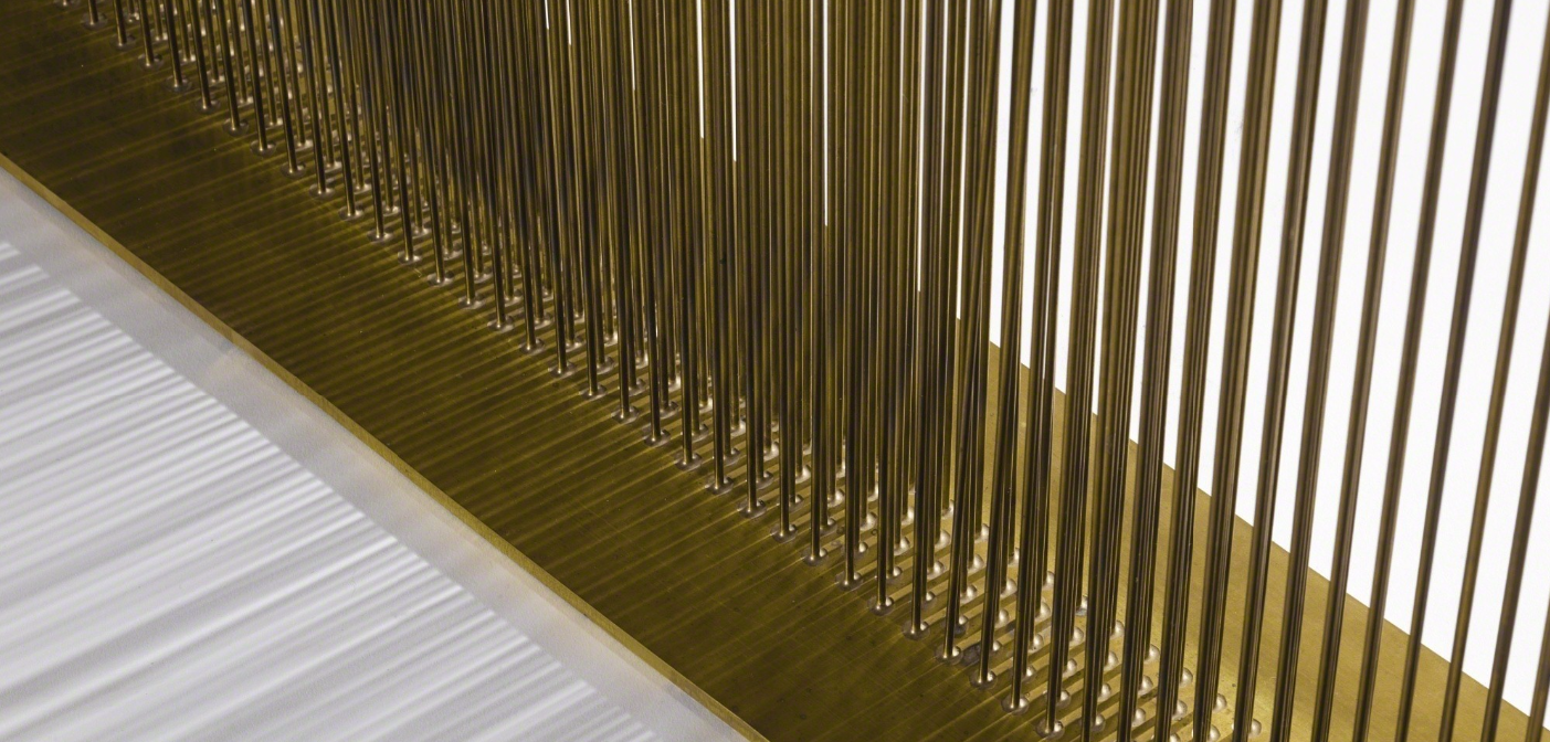 Untitled (Sonambient), circa 1970 Beryllium copper and brass 26 1/4 × 30 × 6 in 66.7 × 76.2 × 15.2 cm stimated value: $60,000–$80,000