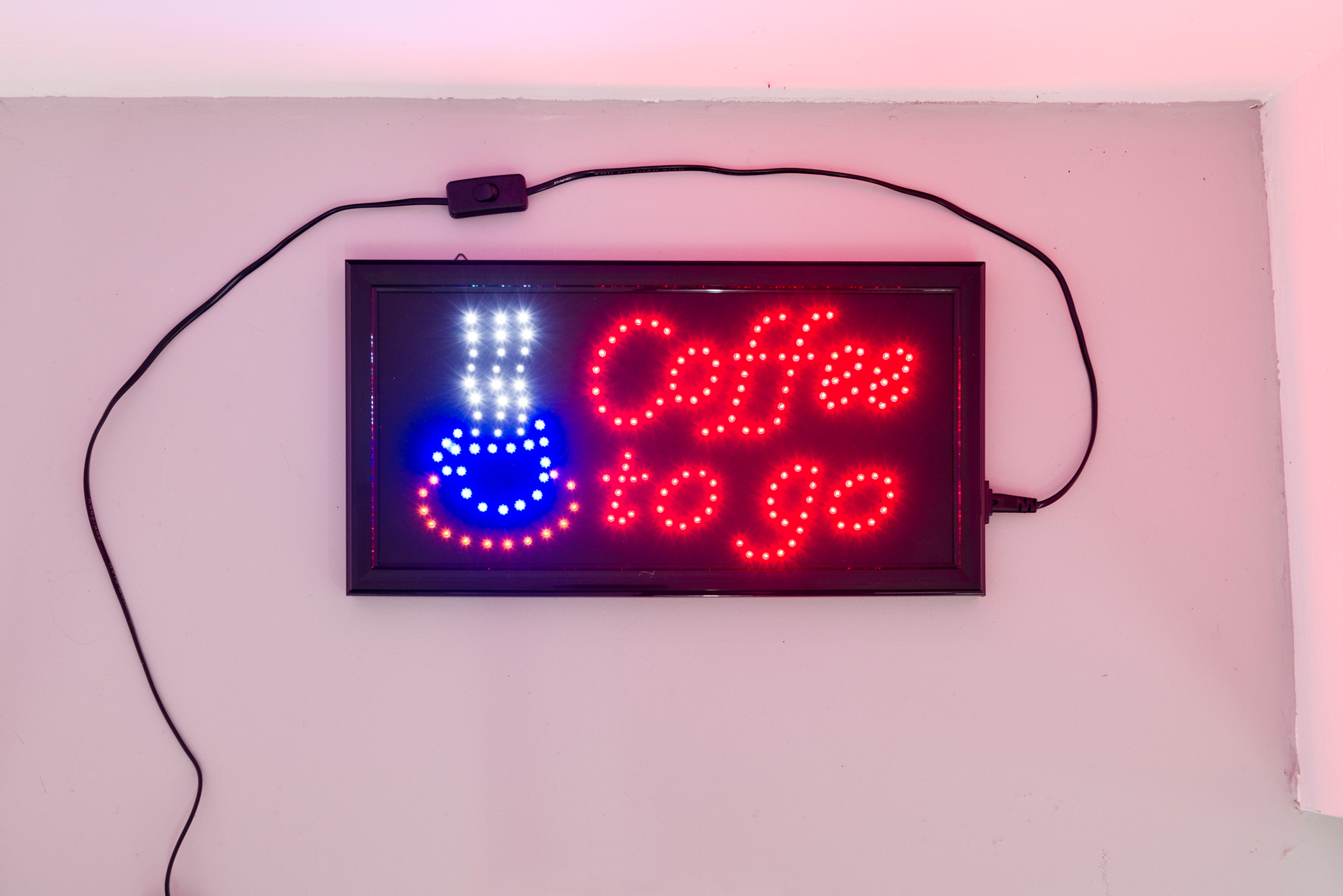 Hanne Lippard, 101 misspellings of Cappuccino (detail), 2016
