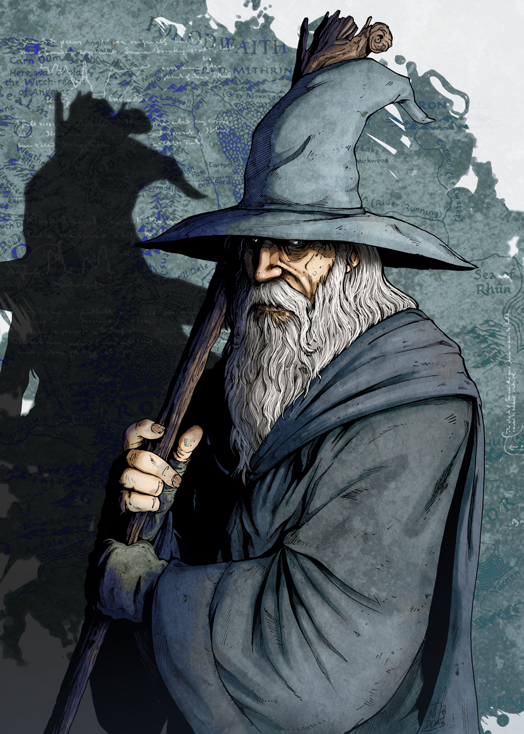 Gandalf, por nidoart.blogspot.fr