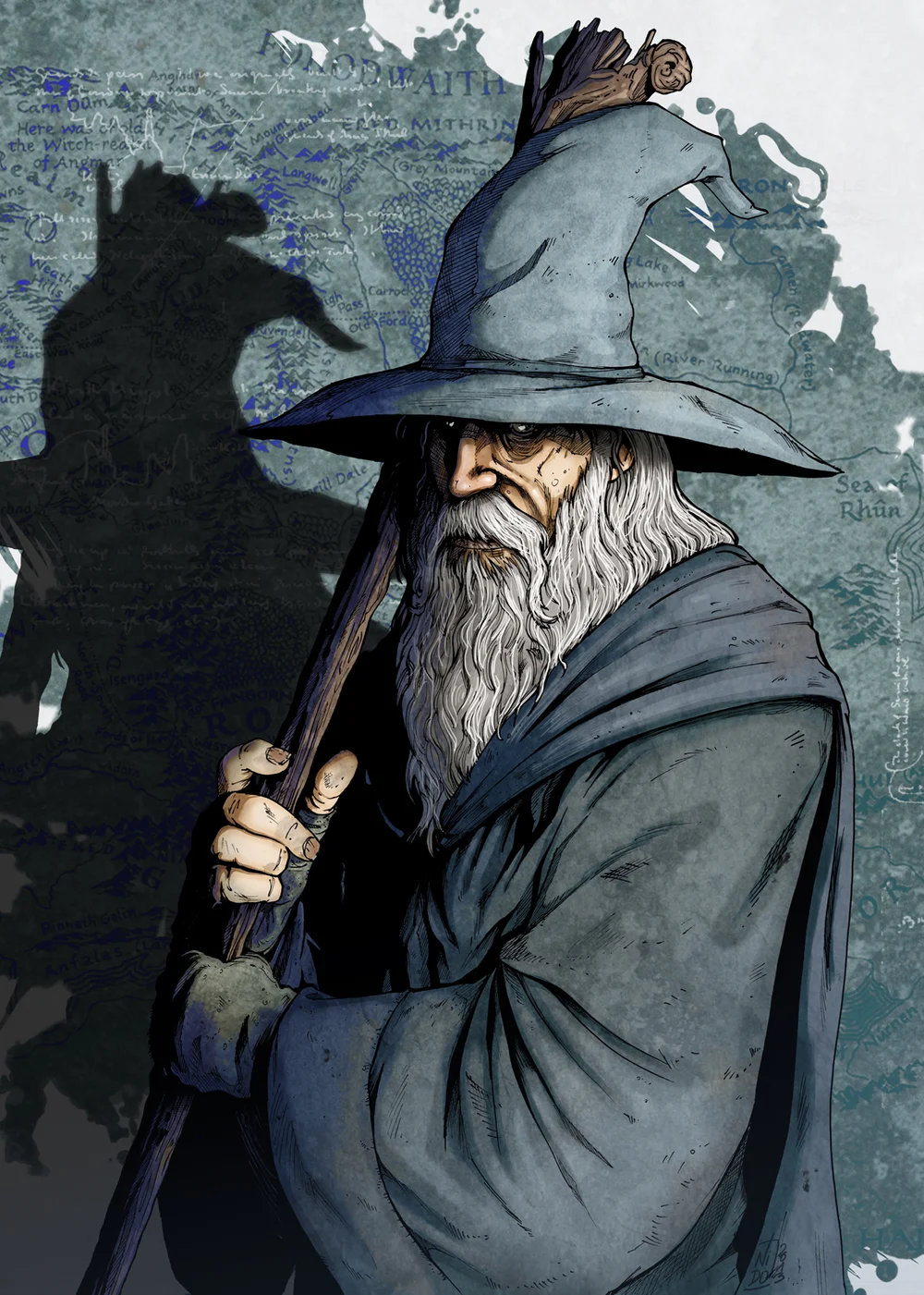 Gandalf, por  nidoart.blogspot.fr