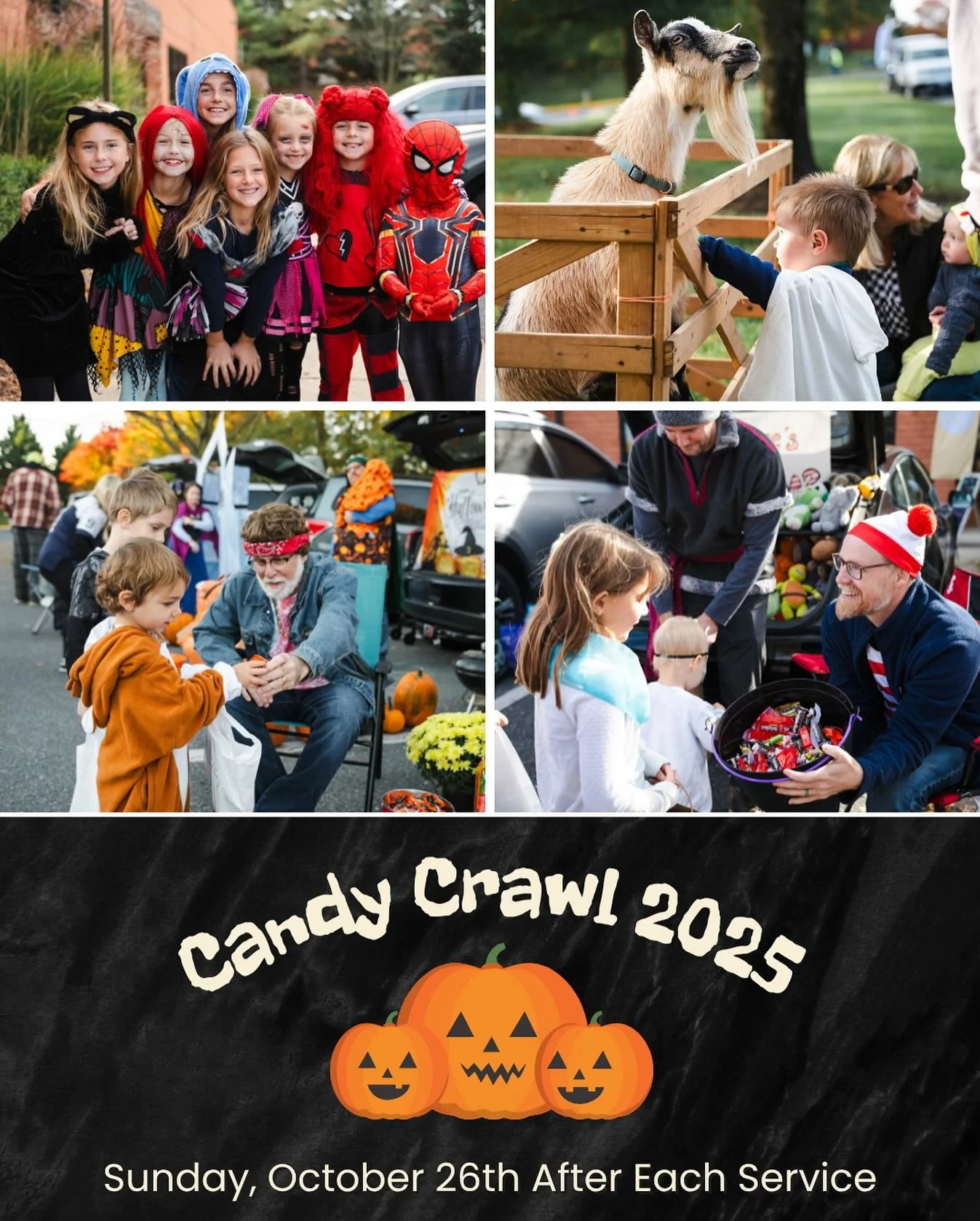 This Sunday is the Candy Crawl! After each service there will be decorated trunks with candy, photo ops, apple cider, games, and more! It&rsquo;s going to be a ton of fun so don&rsquo;t miss it.

#mycollectivechurch
#forfrederick
#downtownfrederick
#