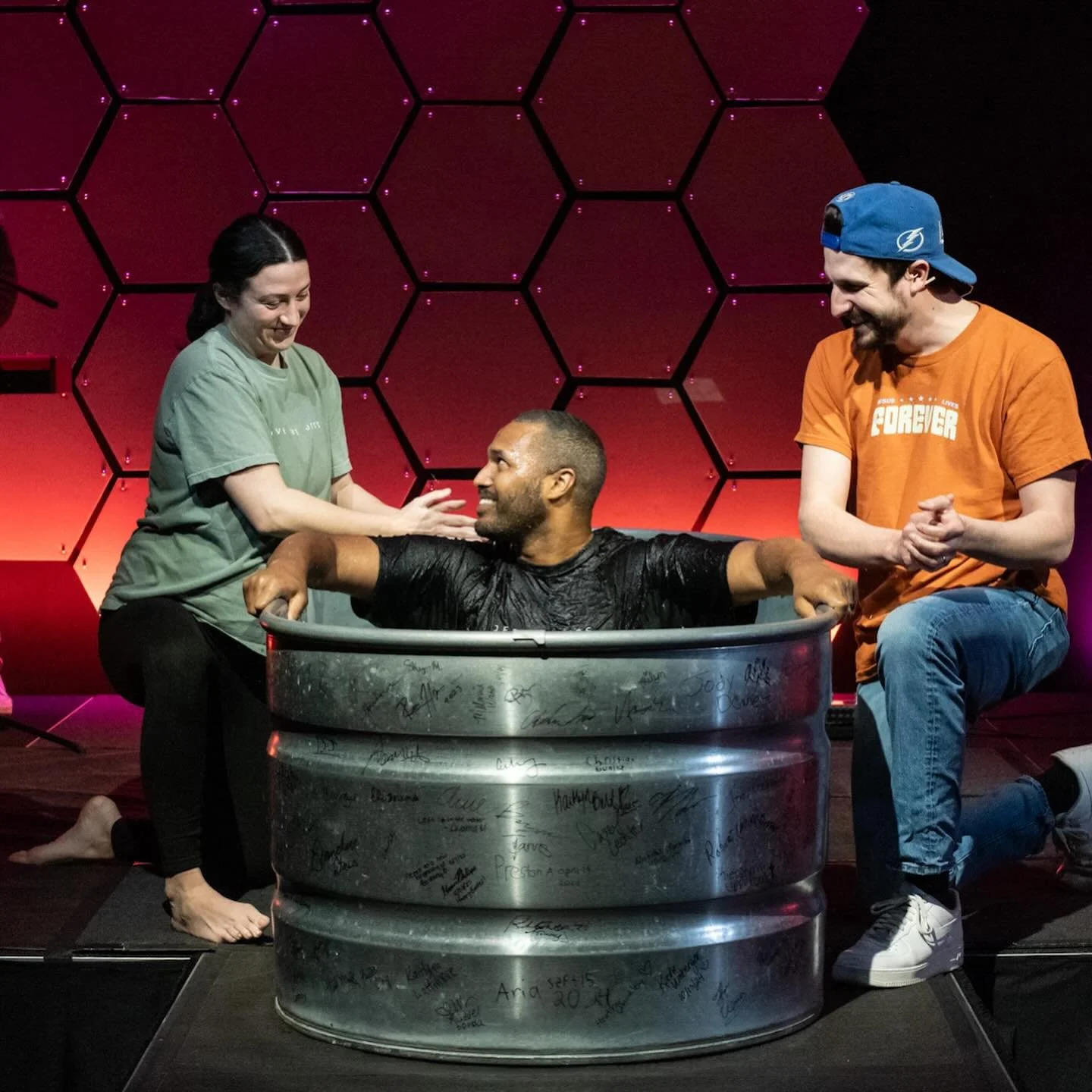 Three beautiful baptism celebrations on Sunday. A husband and wife getting baptized together, and a father baptizing his son. This is the dream.

#mycollectivechurch
#forfrederick
#downtownfrederick
#frederickmd