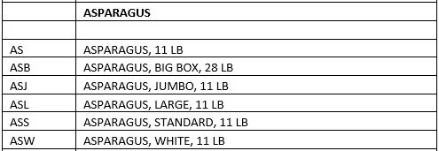 ASPARAGUS