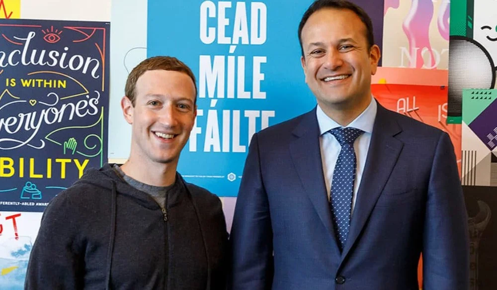 Taoiseach Leo Varadkar meets Mark Zuckerberg.