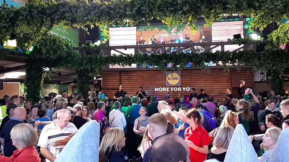 Lidl’s exhibition at the 2019 National Ploughing Championships featured a live band, dancing, and expert insight from food and drink suppliers.