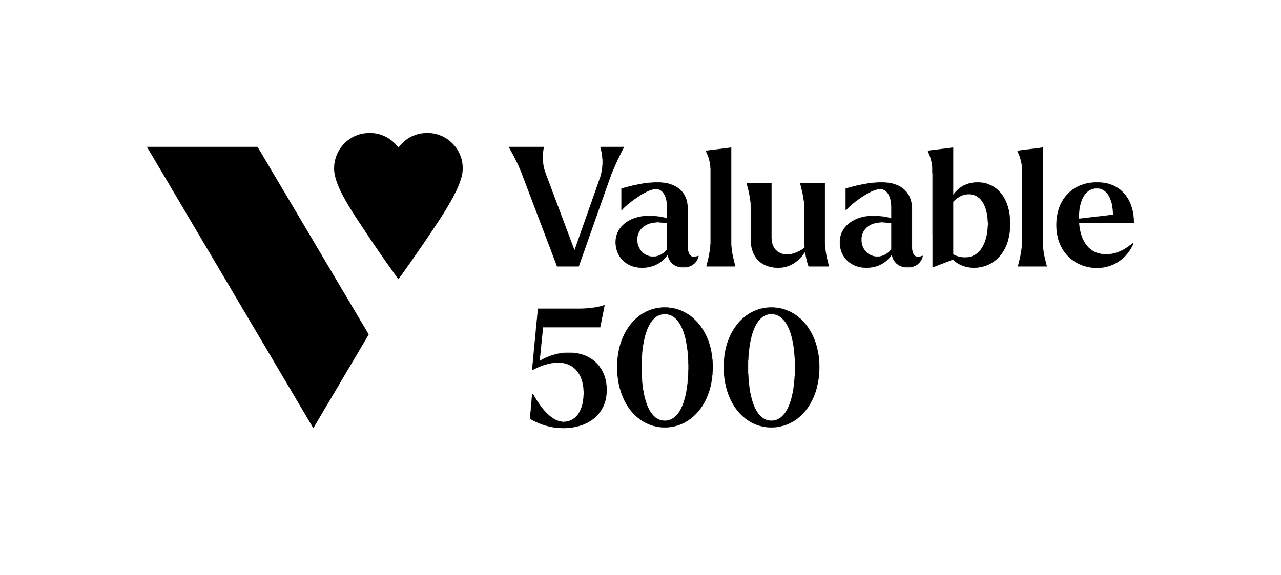 Valuable 500 Logo in black