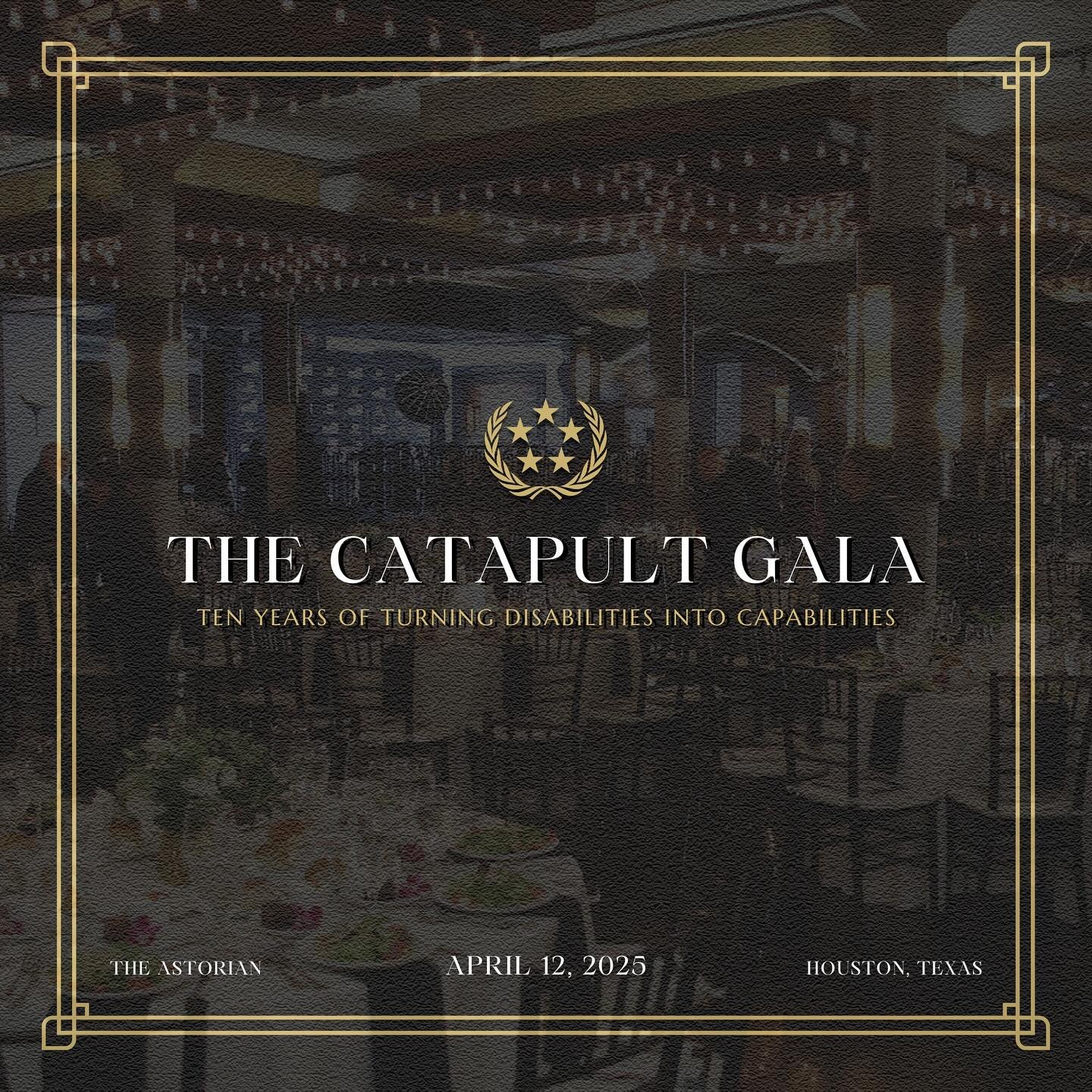 It&rsquo;s Gala week! We welcome and thank all sponsors for our 10 year celebration of Turning Disabilities into Capabilities.
⠀⠀⠀⠀
#teamcatapult #thecatapultgala