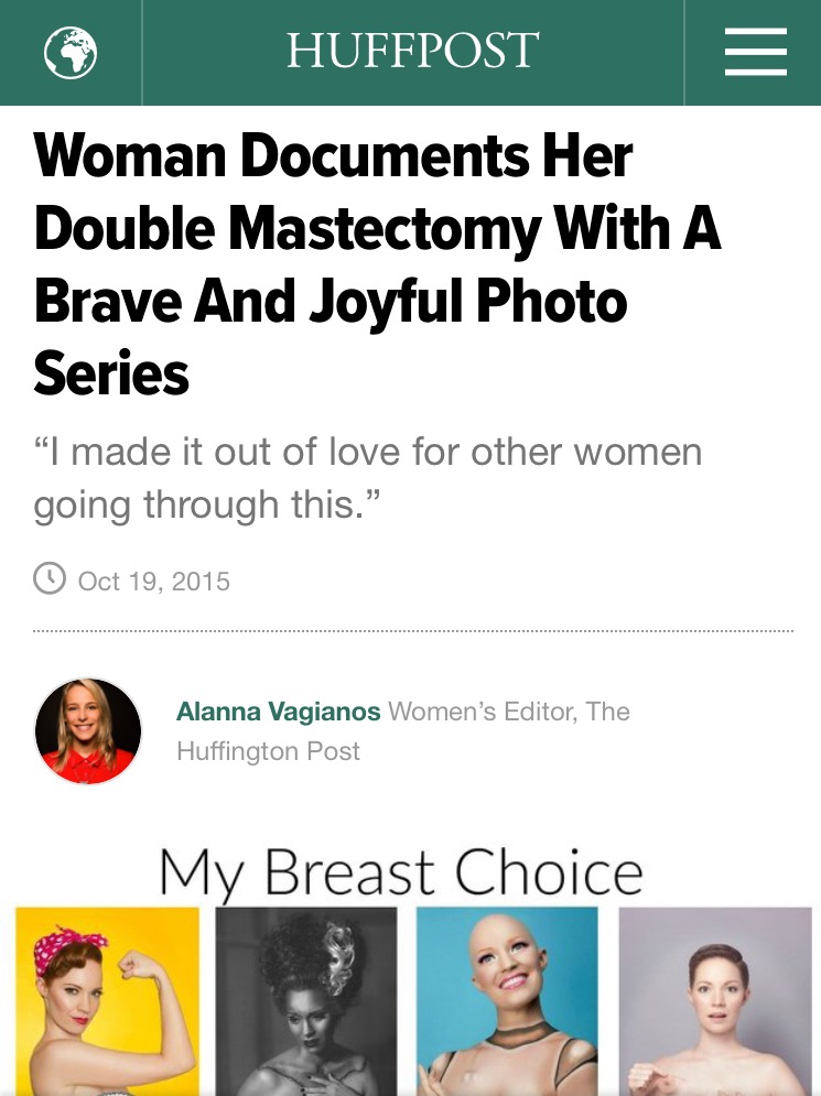 Huffington Post Aniela McGuinness Breast Cancer Mastectomy Photo Series