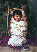 Little Mendocino  Grace Carpenter Hudson 1892, oil on canvas 36" x 26"   In the collections of the California Historical Society