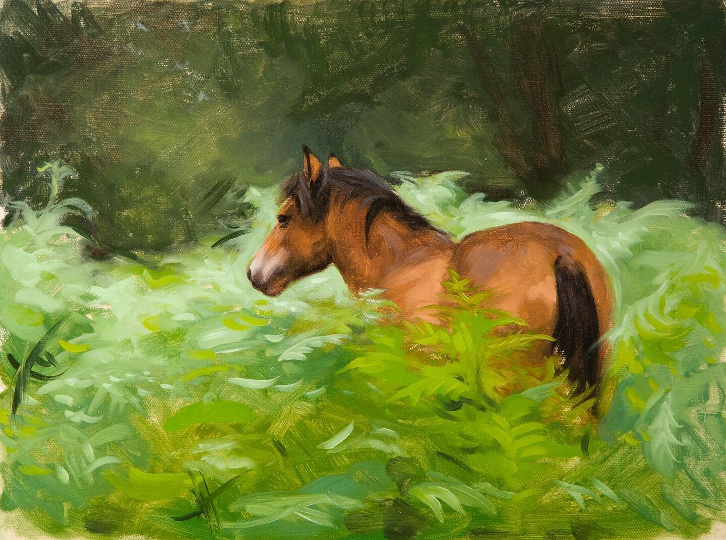 Forest Pony, oil on panel
.
#newforestartist #oilpainter #newforestpony #equestrianart
