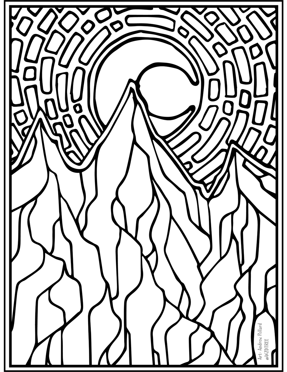 Free Starry Night Coloring Pages To Print