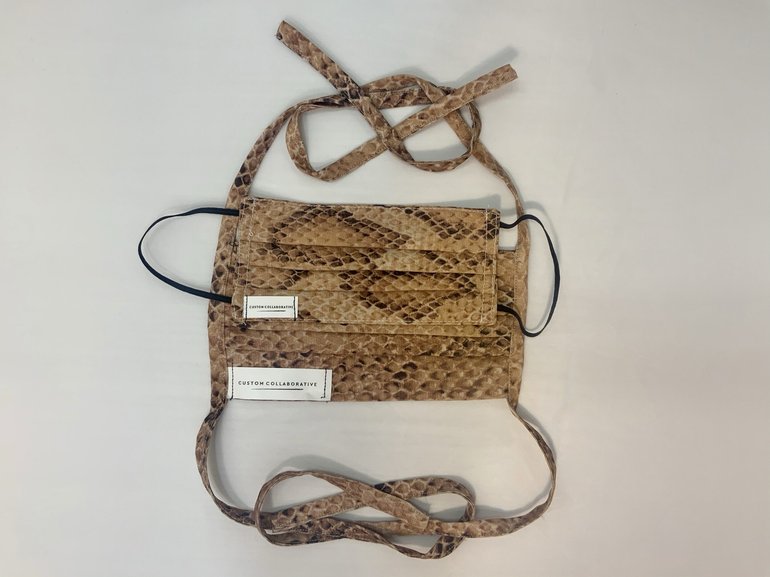 Mara Hoffman x Custom Collaborative Mini &amp; Me Snake Print Face Mask