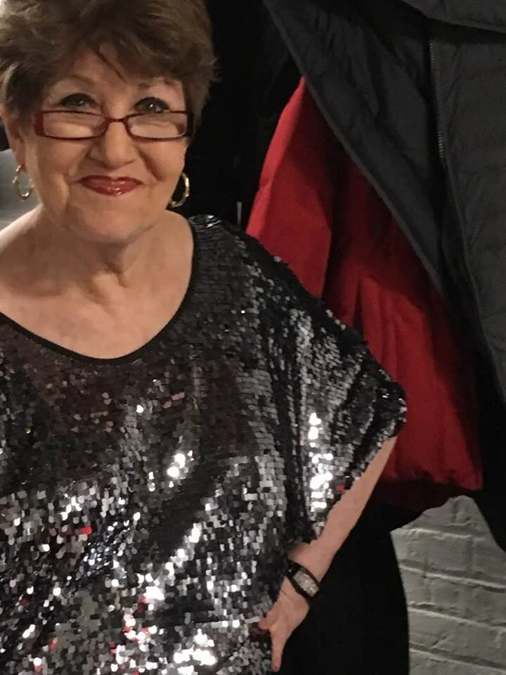 Joan backstage at Taylor Mac’s Holiday Sauce - Town Hall (NYC)