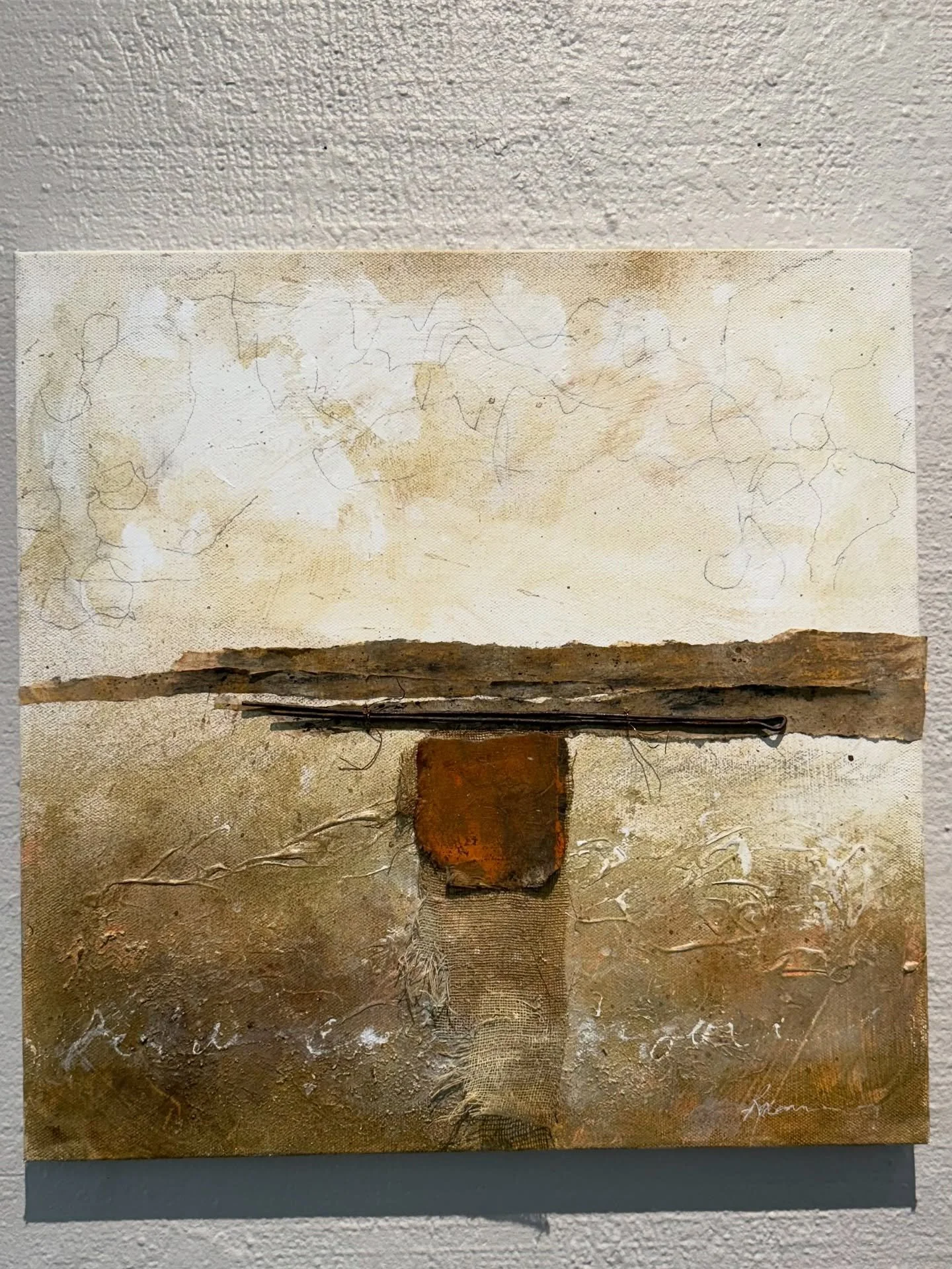 This piece is inspired by and completed in my my residency last year in Santa Fe, which was so amazing to me. If you have a chance @jentoughgallery has  beautiful opportunities for Artists!