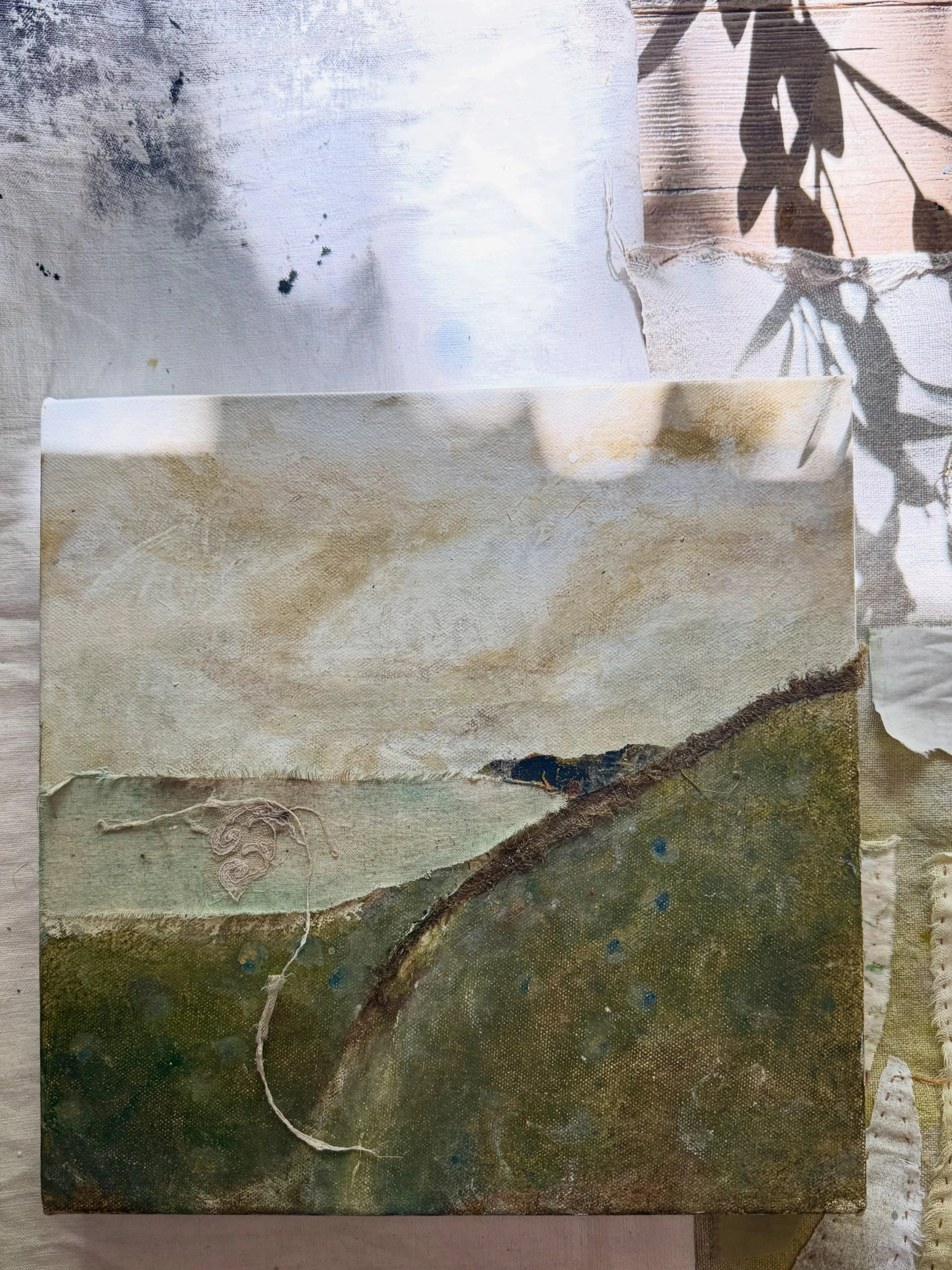 Land and sea. Two versions.