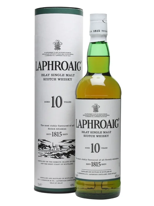 Laphroaig 10 Year Old whiskey. Image: www.laphraoig.com