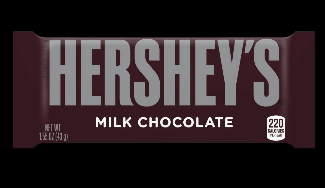 Hershey's Milk Chocolate Bar. Image: www.hersheys.com