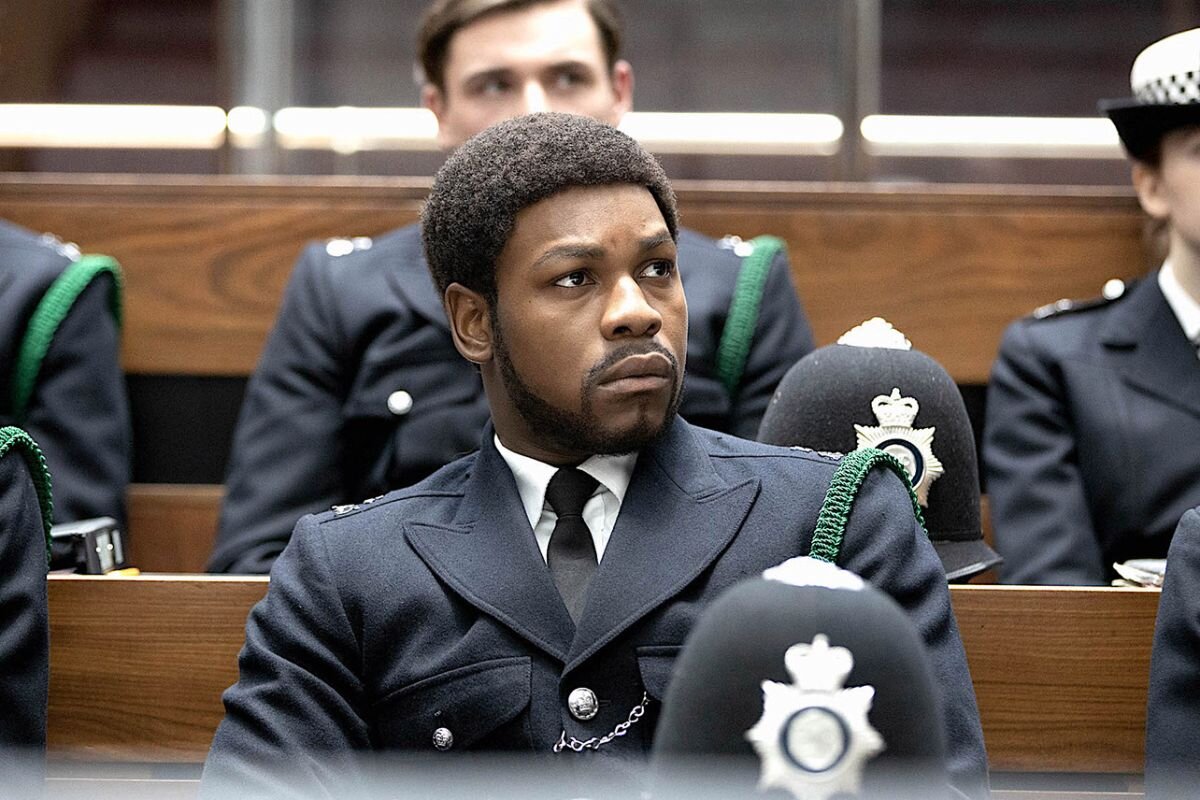 SMALL AXE RED, WHITE AND BLUE ~ John Boyega stars in this film about a father and a son, as well as racism in the police force.
