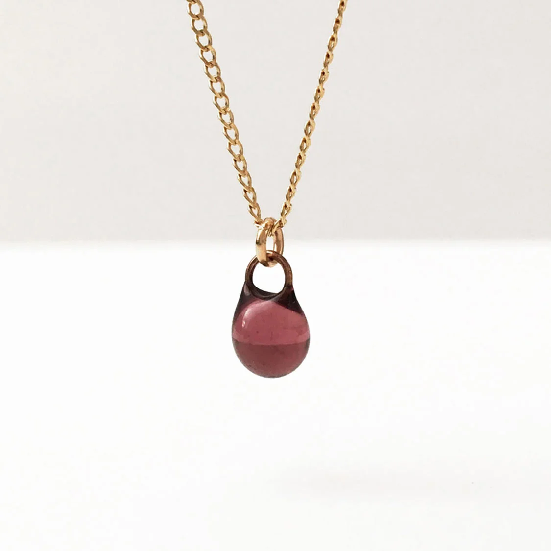small droplet necklace