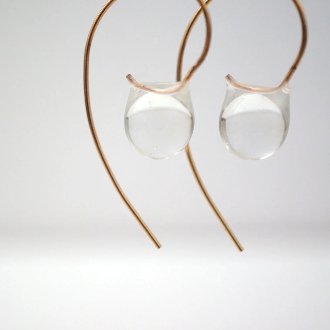 droplet stem earring