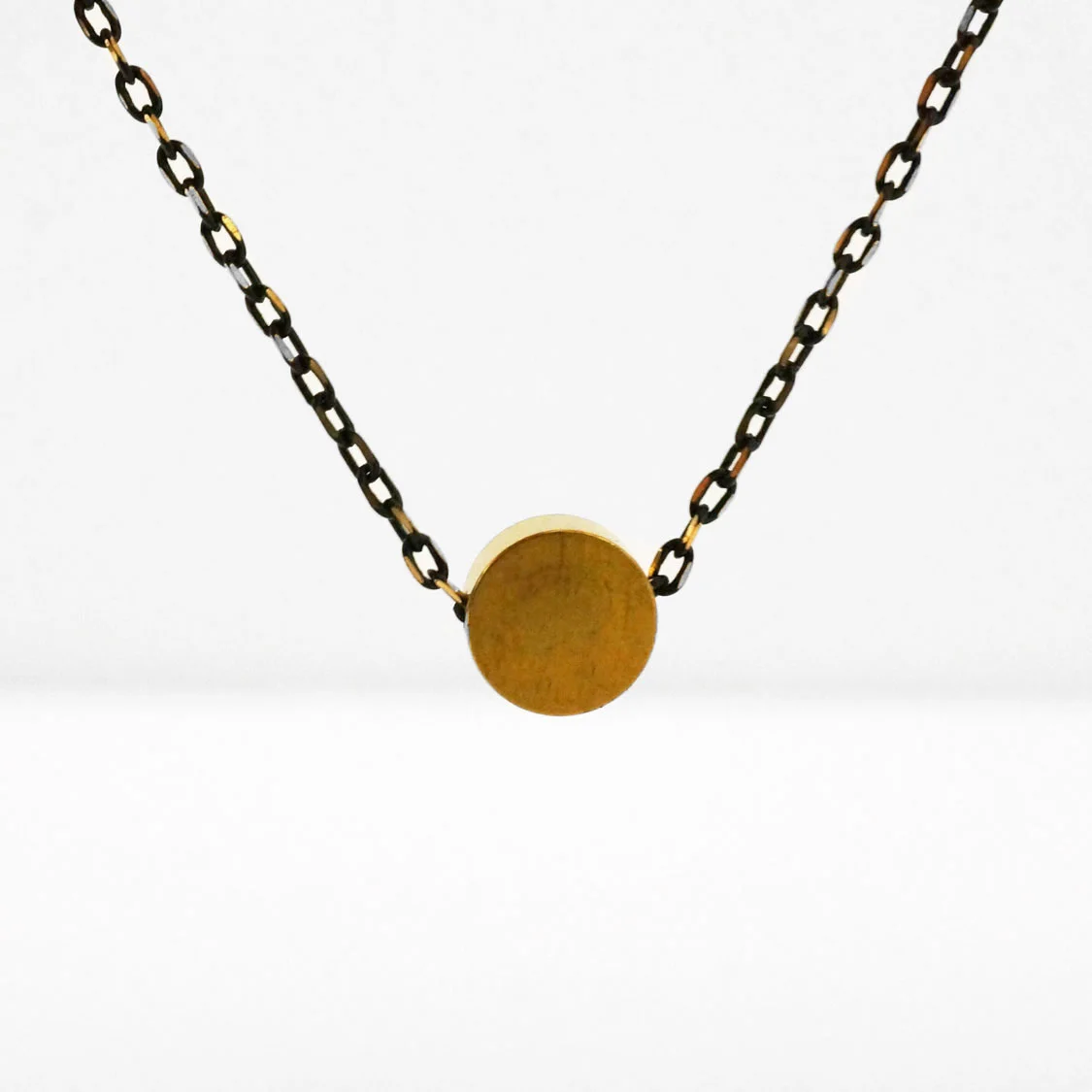 brass simple necklace