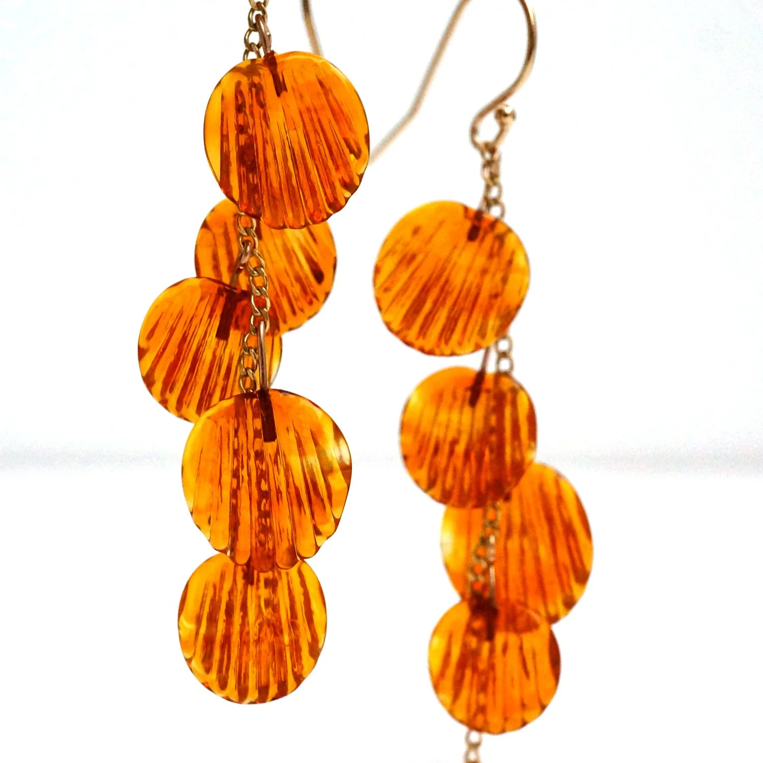 coquille wave earrings