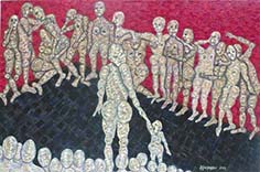 "It is the many bizarre situations and psychological states that his paintings portray that tempts one to regard Gaudreau as a contemporary peer of artists such as Ensor and Munch, who link Expressionism to Symbolism, and with whom he shares a lineage that goes all the way back to Bosch and Bruegel." Ed McCormack Managing Editor Gallery & Studio Magazine