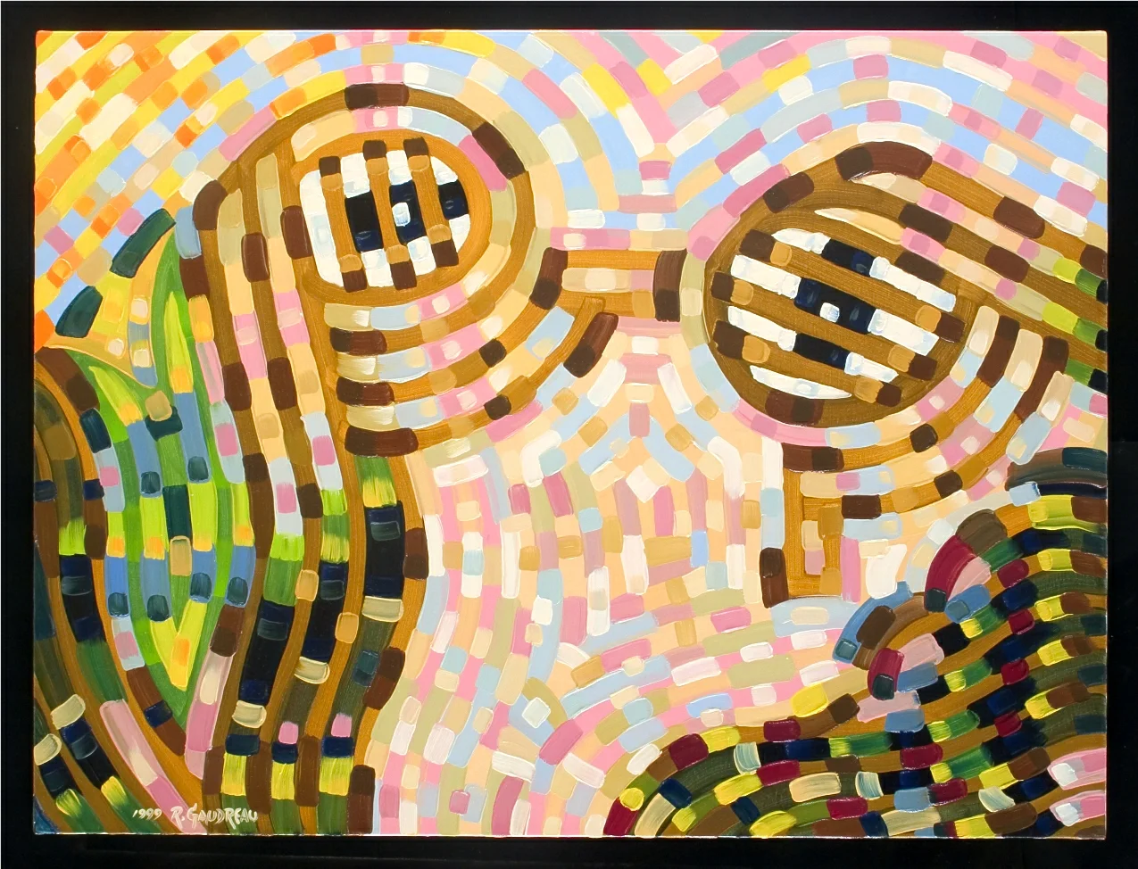 Portrait of Einstein at work 1999 oil on canvas 30 x 40 inches