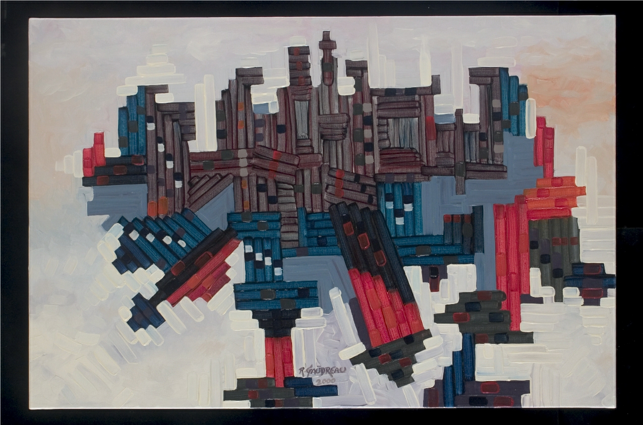 Rig 2000 oil on canvas 24 x 36 inches