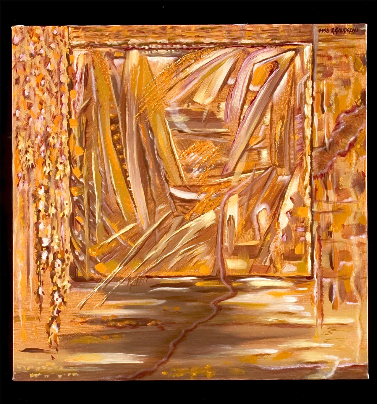 Autumn Gaze 1998 oil on canvas 24 x 24 inches