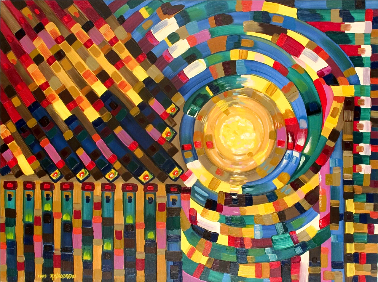 Convergence 1999 oil on canvas 30 x 40 inches