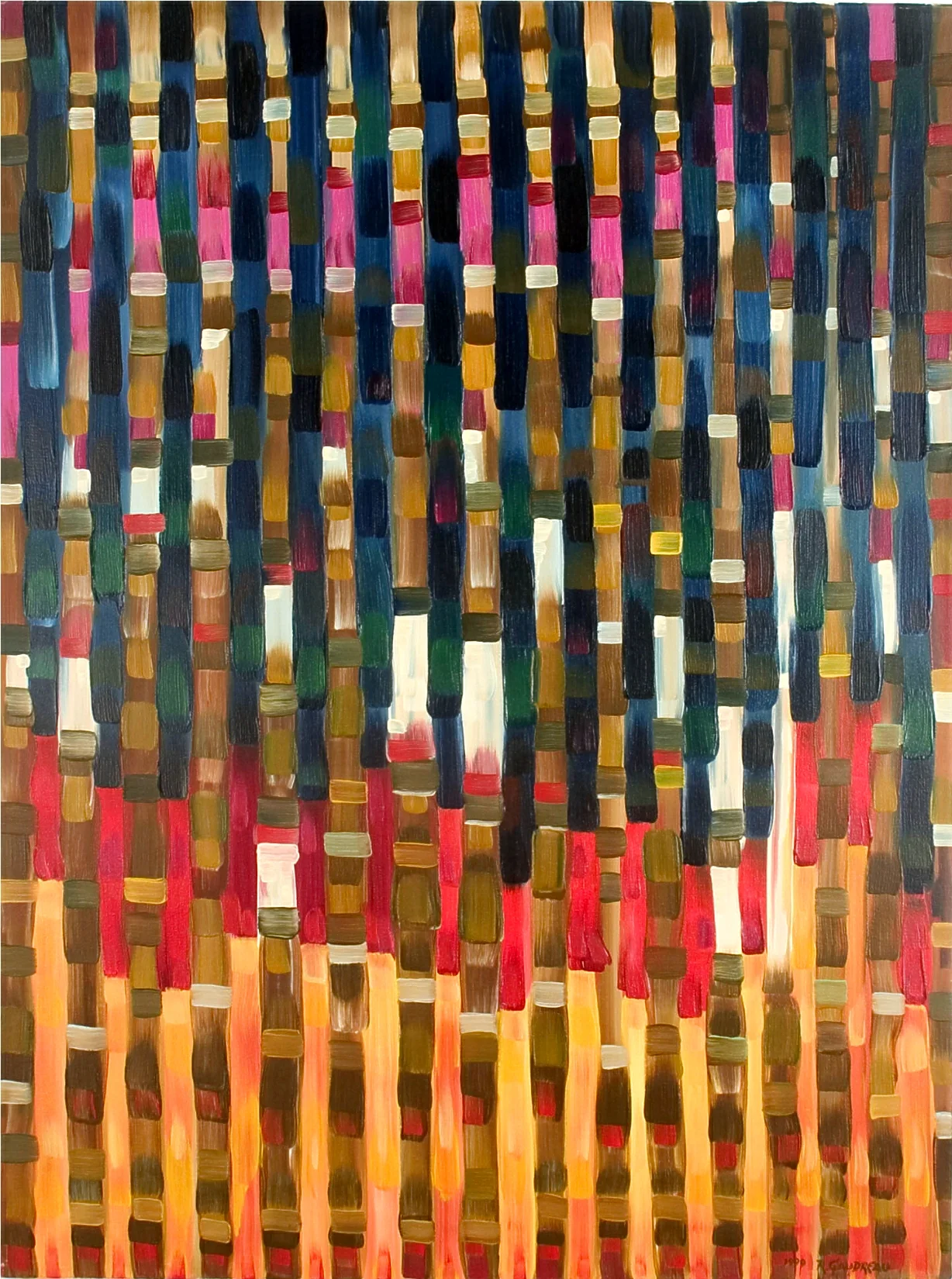 Barrier 1999 oil on canvas 40 x 30 inches