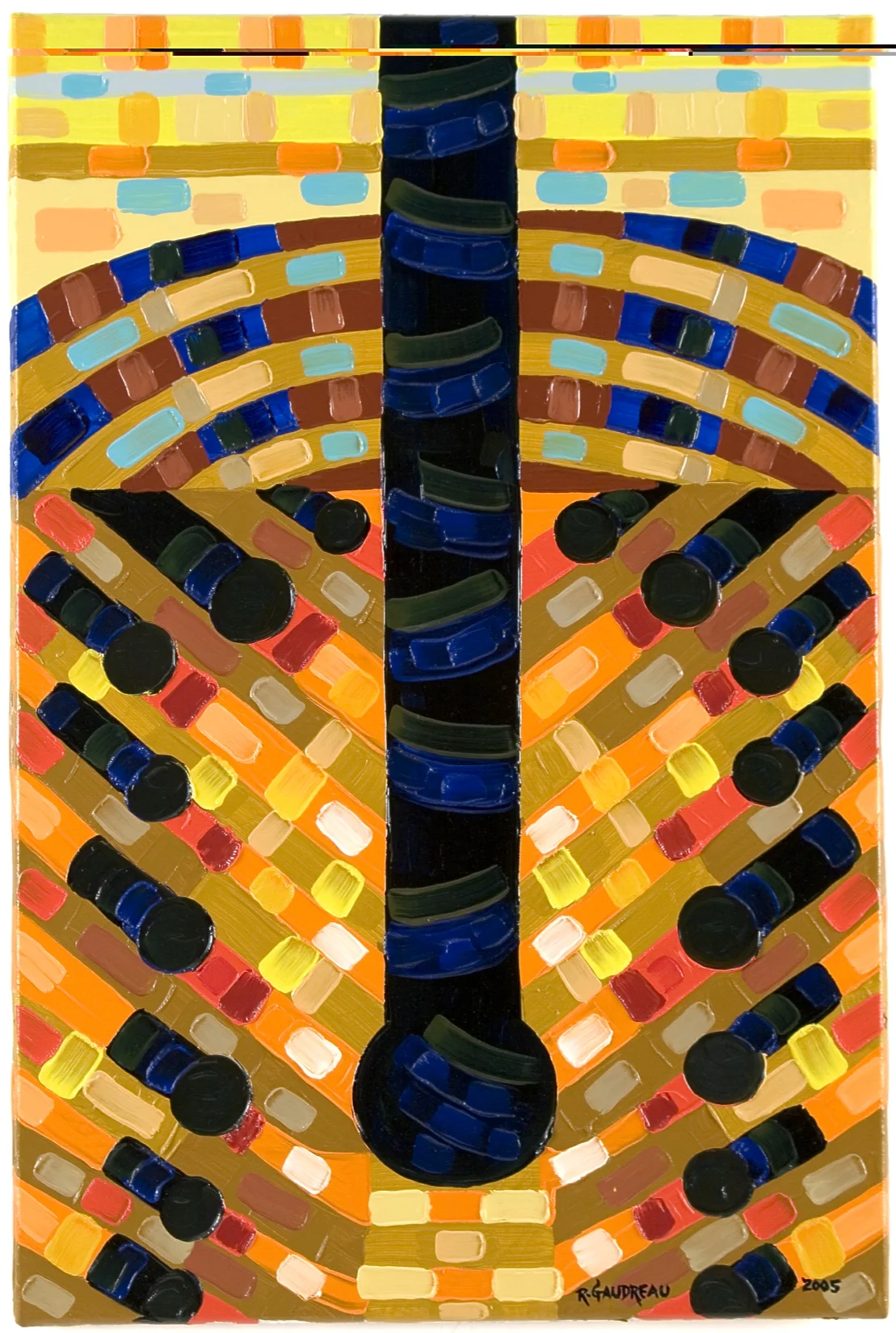 Drill 2005 oil on linen 36 x 24 inches