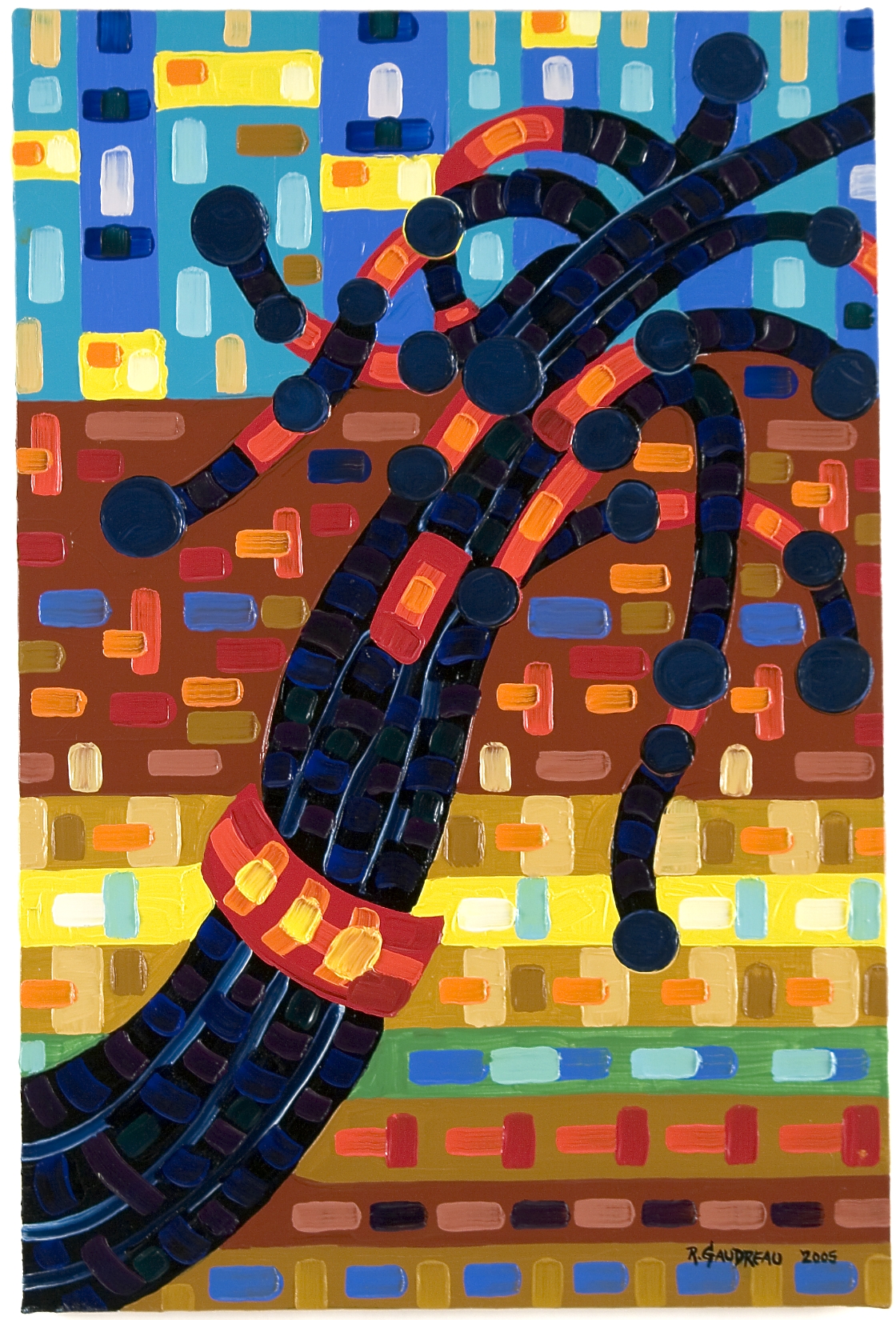 Cables 2005 oil on linen 36 x 24 inches