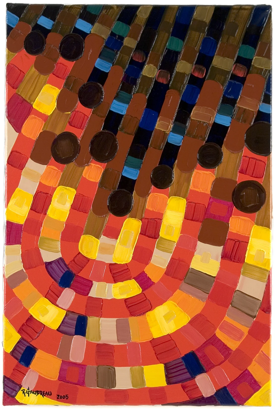Puncture 2005 oil on linen 36 x 24 inches