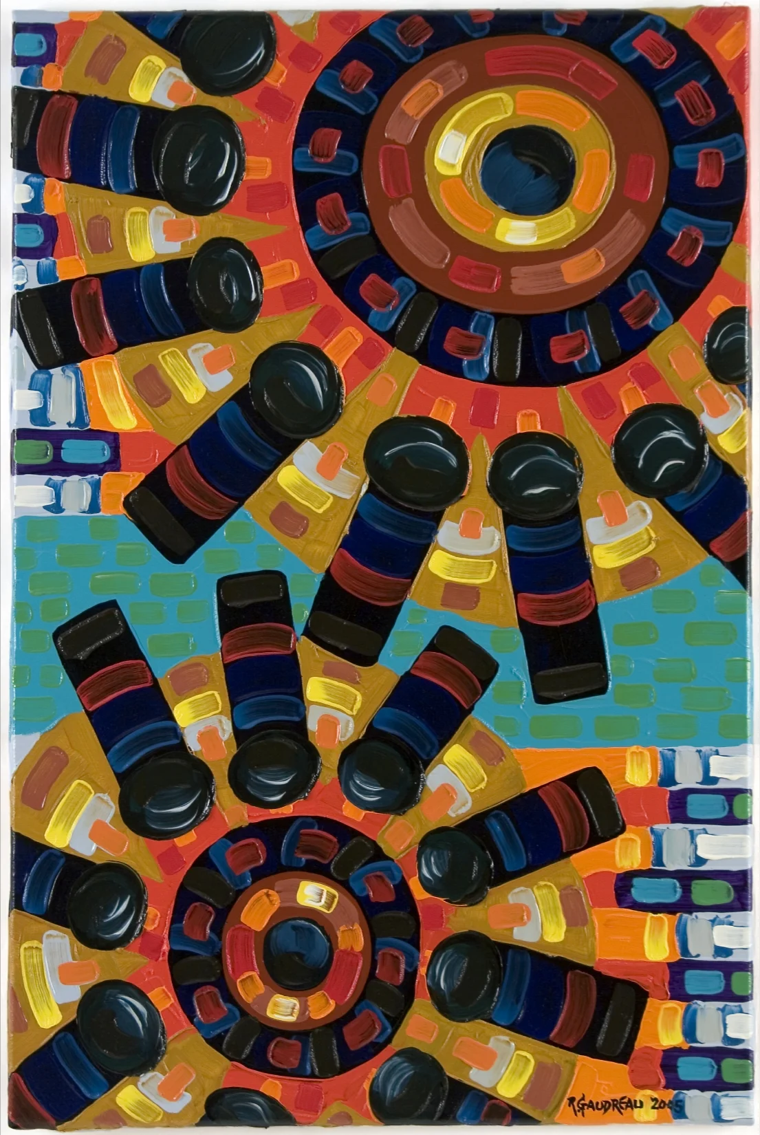 Gears 2005 oil on linen 36 x 24 inches